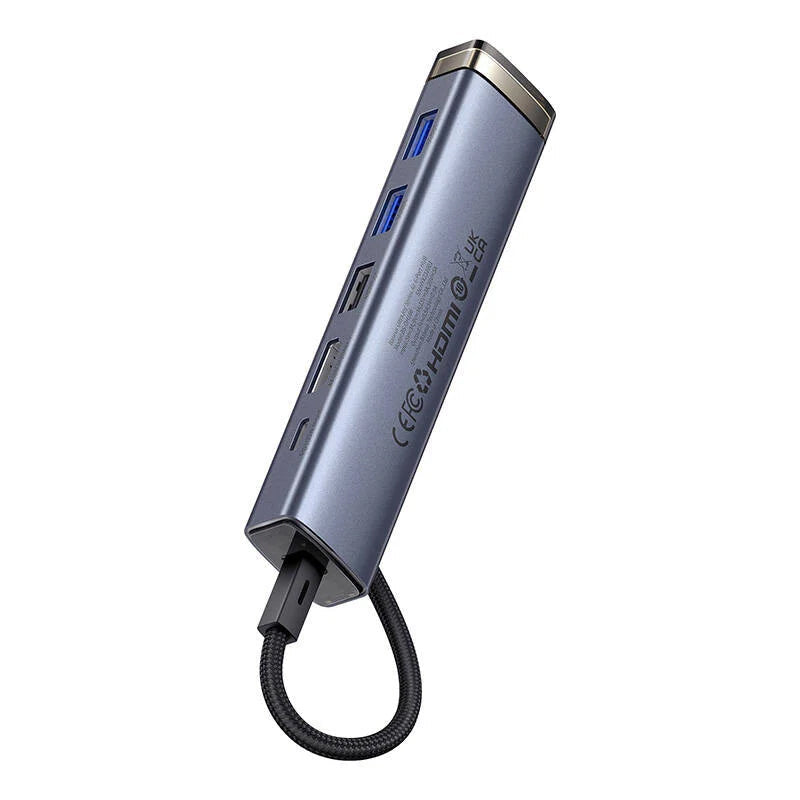 Baseus UltraJoy 6-Port HUB AIR - USB-C / USB / HDMI / Space Grey