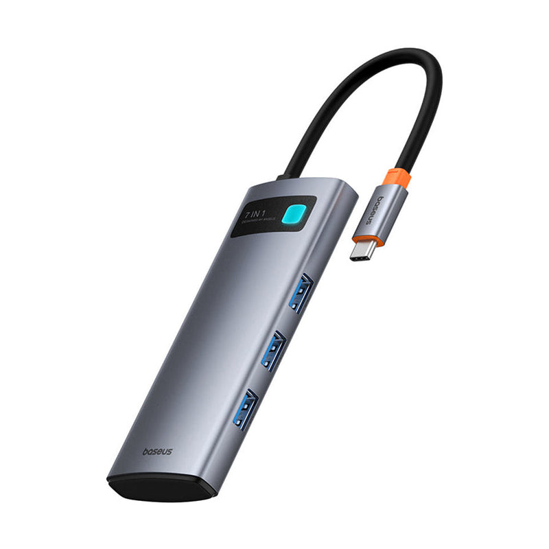Baseus Metal Gleam 7-Port HUB - Space Grey