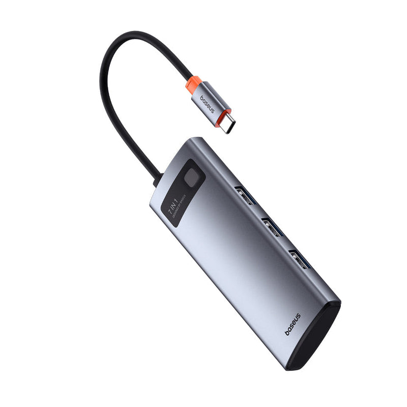 Baseus Metal Gleam 7-Port HUB - Space Grey