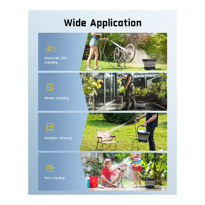 Fanttik NB8 Fold Cordless Pressure Washer - Gray