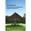 Naturehike Cloud Skies Awning Canopy Lite - Dark Brown Hexagon Vinyl-S