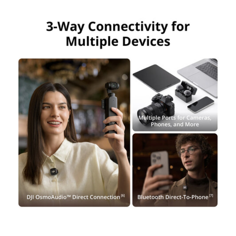 DJI Mic 3 (1 TX + 1 RX) Compact Wireless Microphone System