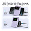 UGREEN Uno Magnetic Wireless Power Bank - 10,000mAh / USB-C / Purple