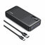 UGREEN Power Bank with Built-in USB-C Connector - 20,000mAh / 20W / USB-C / USB-A / Black