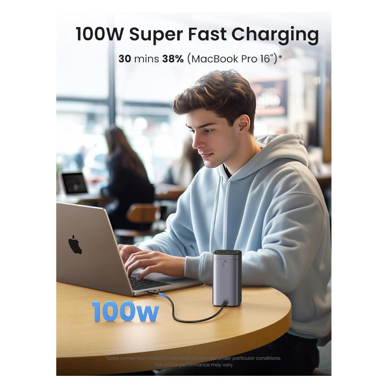 UGREEN Nexode Power Bank - 20,000mAh / 145W / USB-C / USB-A / Space Grey