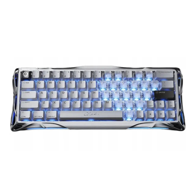 GravaStar Mercury V60Pro 60% Hall Effect Magnetic Switch Gaming Keyboard - Chrome Silver