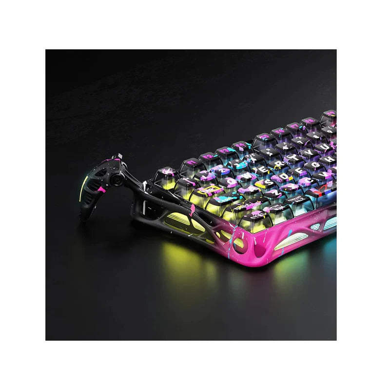 GravaStar Mercury V75 Pro 75% Hall Effect Magnetic Switch Gaming Keyboard - Neon Graffiti