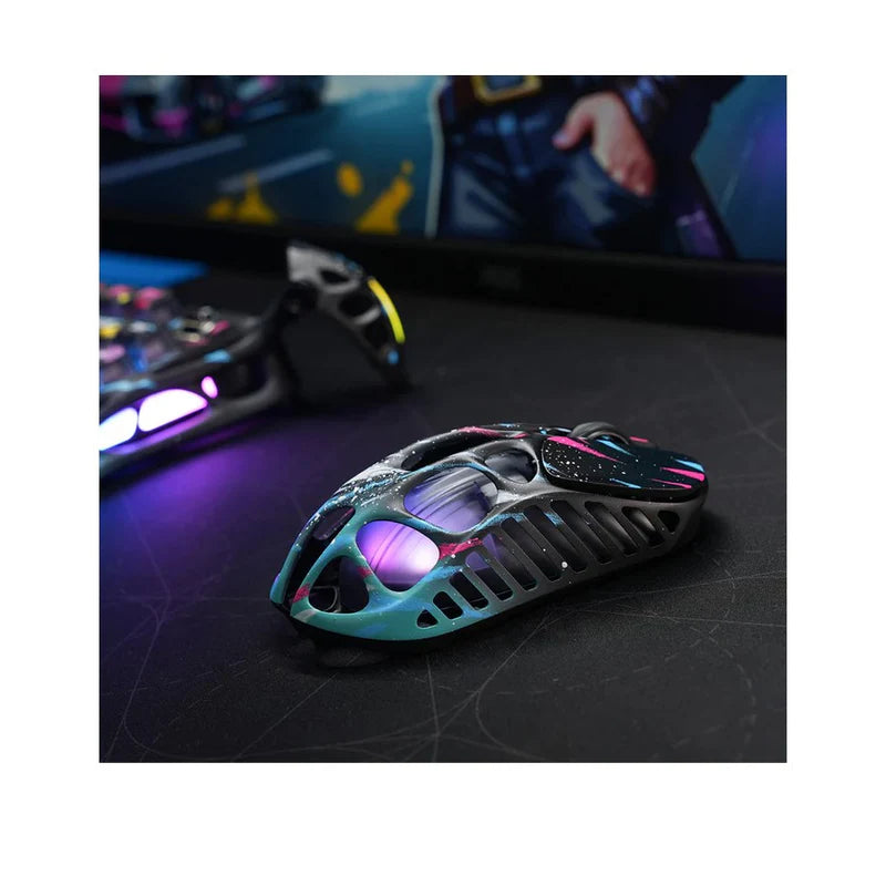 GravaStar Mercury X Pro Wireless Gaming Mouse with 8K Dongle Special Edition - Neon Graffiti