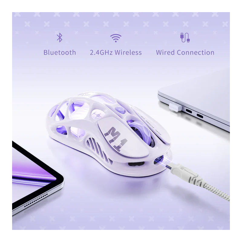 GravaStar Mercury M1 Pro Wireless Gaming Mouse - Lavender Purple