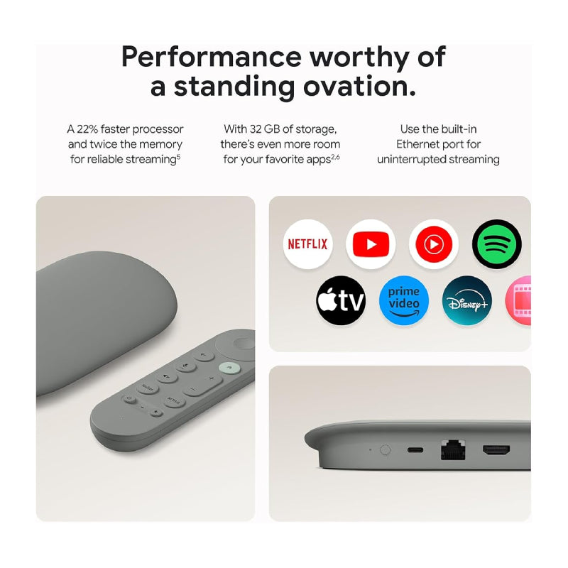 Google TV Streamer With Smart Home Control - 4K / 32GB / Hazel