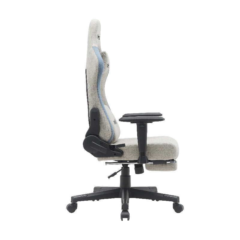 Gamax BS-7970 Gaming Chair with Foot Rest - Light Grey