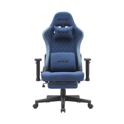 Gamax BS-7970 Gaming Chair with Foot Rest - Dark Blue