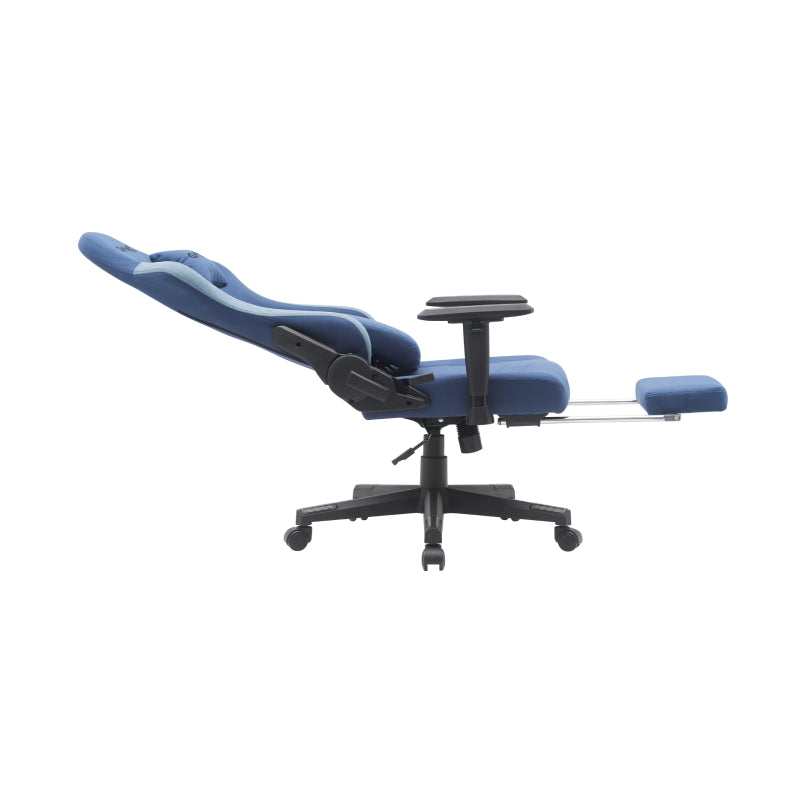 Gamax BS-7970 Gaming Chair with Foot Rest - Dark Blue