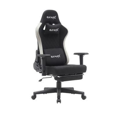 Gamax BS-7970 Gaming Chair with Foot Rest - Black