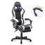 Gamax Gaming Chair 1-LT001L with Linkage Function Armrest And Retactable Footrest - White