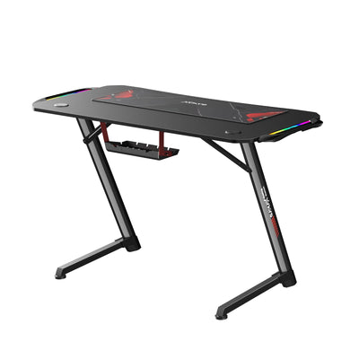 Gamax Z5-1160 (TD-03) Carbon Fiber Gaming Table with RGB Light & MousePad - RGB / Black