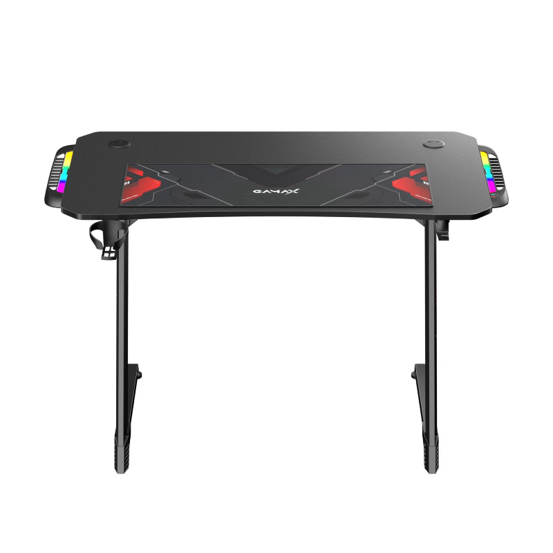 Gamax Z5-1160 (TD-03) Carbon Fiber Gaming Table with RGB Light & MousePad - RGB / Black