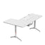 Gamax HY-R Gaming Table (L-Shaped) with MousePad - Right / White