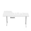 Gamax HY-R Gaming Table (L-Shaped) with MousePad - Right / White