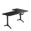 Gamax HY-L Gaming Table (L-Shaped) with MousePad - Left / Black