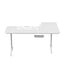 Gamax HY-L Gaming Table (L-Shaped) with MousePad - Left / White