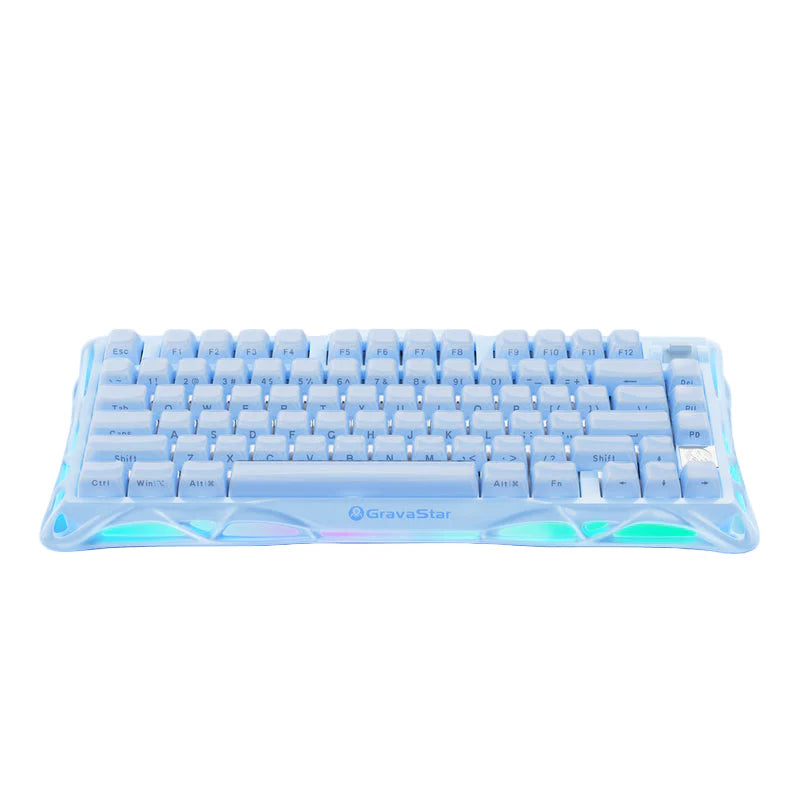 GravaStar Mercury K1 75% Wireless Mechanical Gaming Keyboard Special Edition - Ice Blue