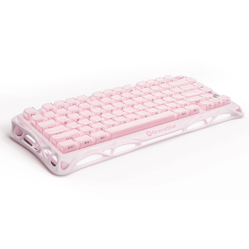 GravaStar Mercury K1 75% Wireless Mechanical Gaming Keyboard Special Edition - Sakura Pink
