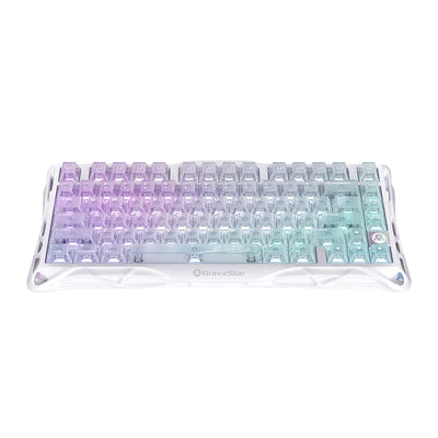 GravaStar Mercury K1 Lite 75% Wireless Mechanical Gaming Keyboard - Crystal Aurora