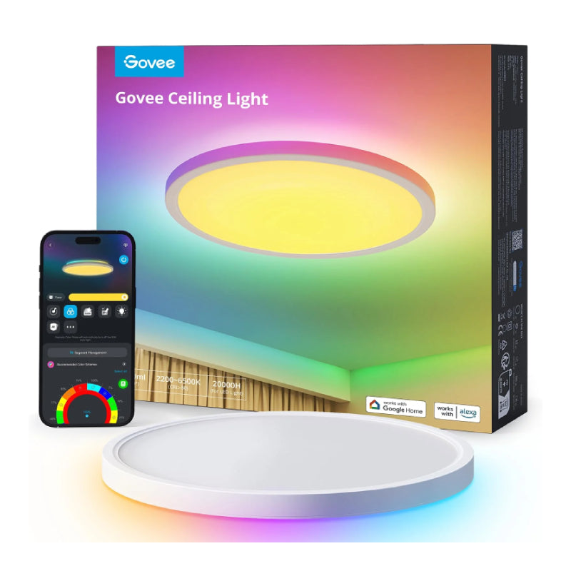 Govee Smart Circle Ceiling Light - 30cm / RGBWW + RGBIC / Wi-Fi / Bluetooth