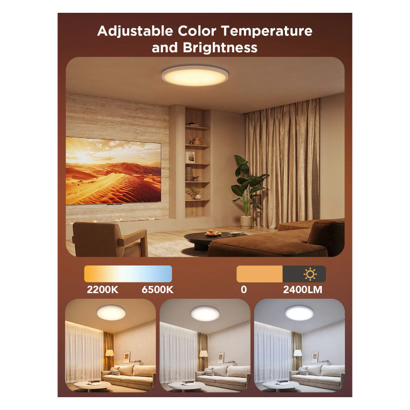 Govee Smart Circle Ceiling Light - 30cm / RGBWW + RGBIC / Wi-Fi / Bluetooth