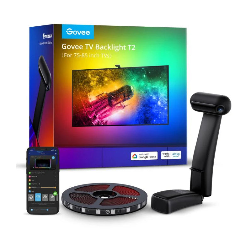 Govee Envisual TV Backlight T2 with Dual Cameras - 75~85-inch / 5 Meter
