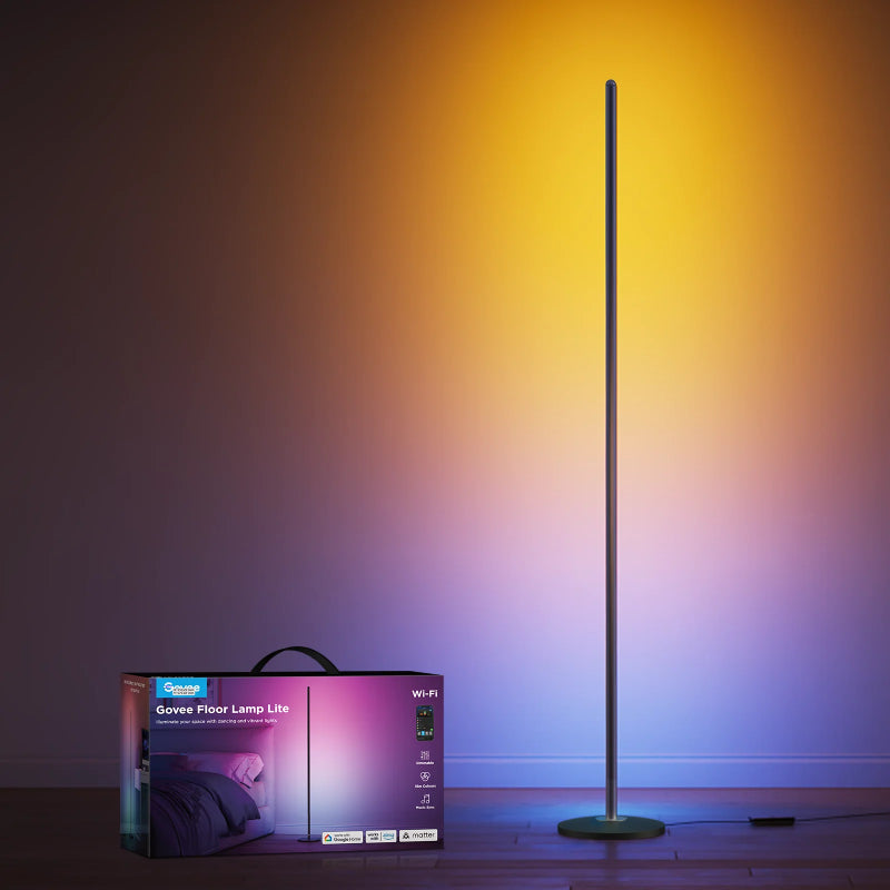 Govee Smart Corner Floor Lamp - Wi-Fi / Bluetooth / RGBICW