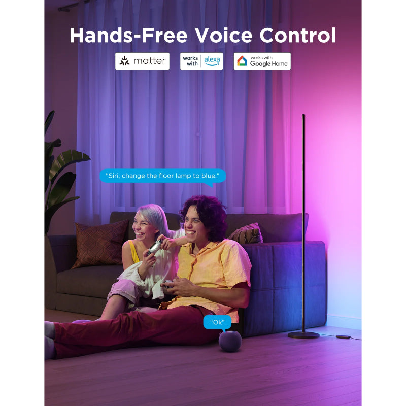 Govee Smart Corner Floor Lamp - Wi-Fi / Bluetooth / RGBICW