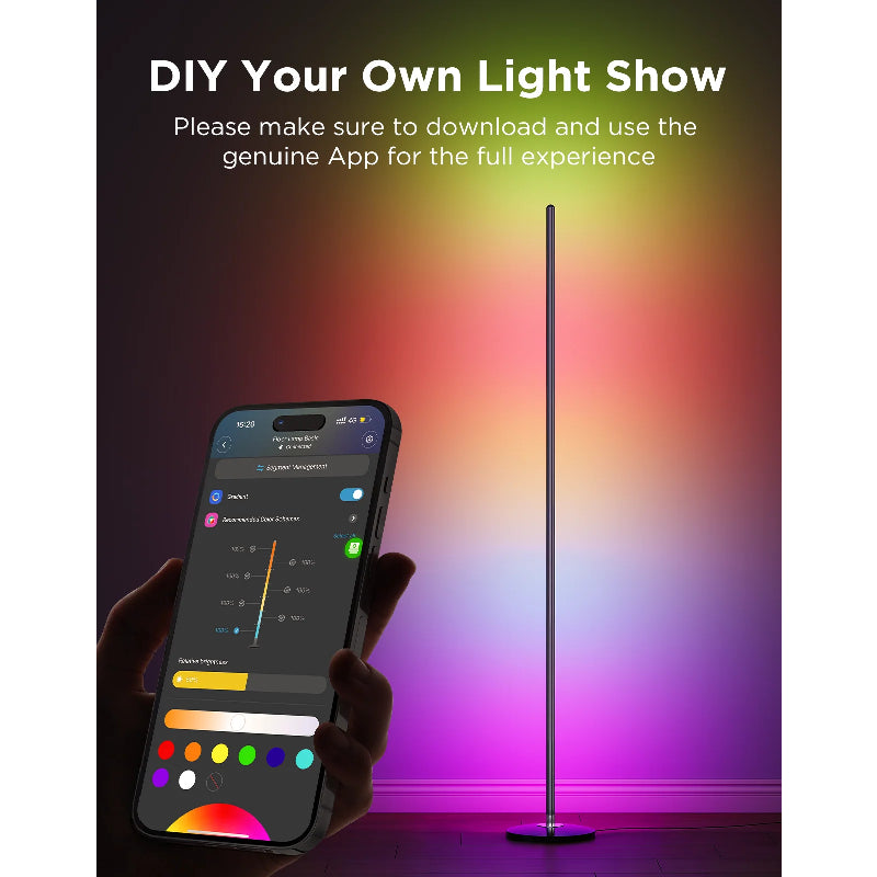 Govee Smart Corner Floor Lamp - Wi-Fi / Bluetooth / RGBICW
