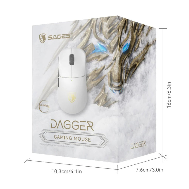 SADES Dagger S1W Gaming Mouse - White