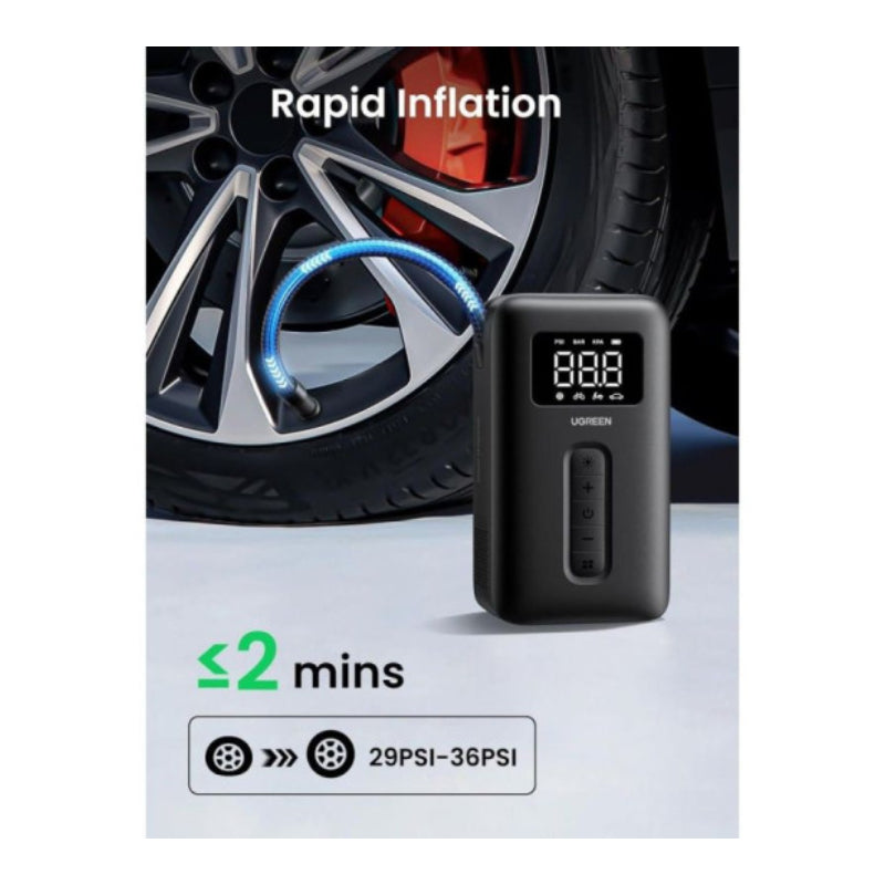 UGREEN Portable Tire Inflator - Black