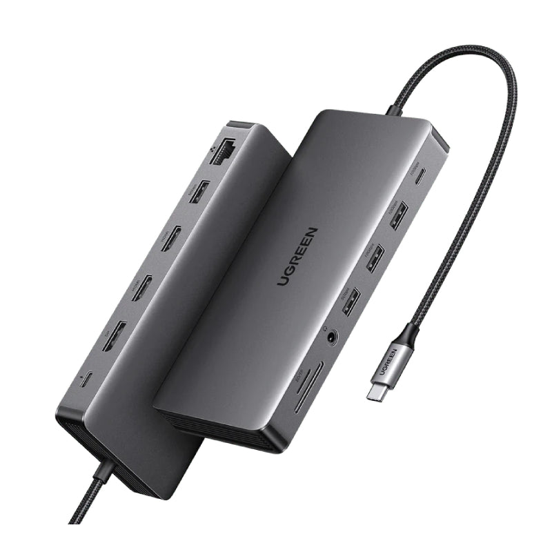 UGREEN Revodok Pro 13-in-1 USB-C Docking Station - HDMI / Ethernet / 100W PD / USB-A / SD/TF Card Slot / 3.5 mm Audio Jack