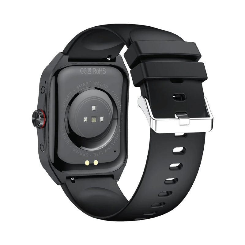SIA HK80 EDGE Watch with Two Straps - 1.952" AMOLED / Black