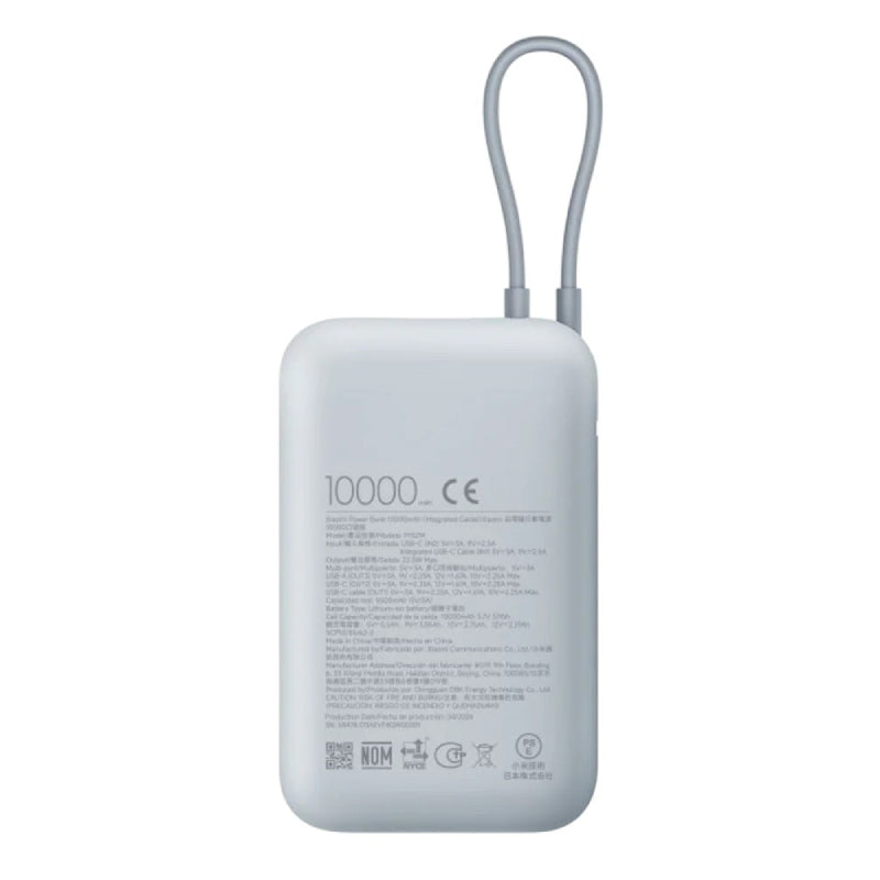 Xiaomi Power Bank with Integrated Cable - 22.5W / 10,000mAh / Ice Blue