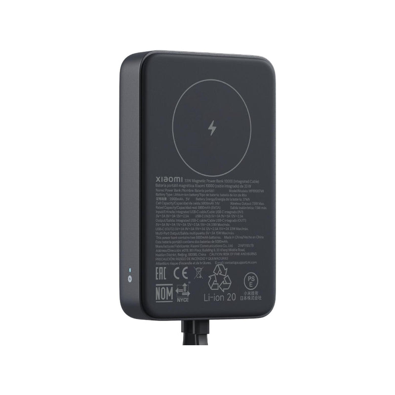 Xiaomi Power Bank with Integrated Cable - 33W / 10000mAh / Grey