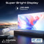 PROMATE 4K Compatible HD Wireless LCD Projector with Built-In Speaker & Ambient RGB light