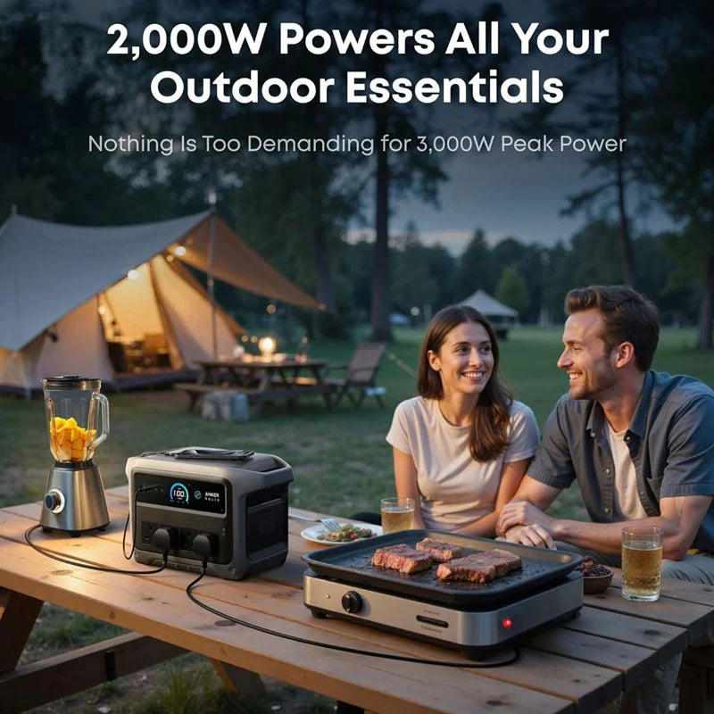 Anker SOLIX C1000 Gen 2 Portable Power Station - 1024Wh / 2000W / Gray