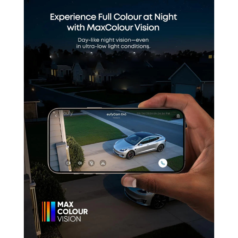 Eufy Cam E40 Camera - 2K QHD / Wi-Fi / Night Vision / White