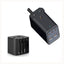 RAVPower 5-Port Power Strip with Travel Charger Adapter - 75W / USB-C / USB-A / Black