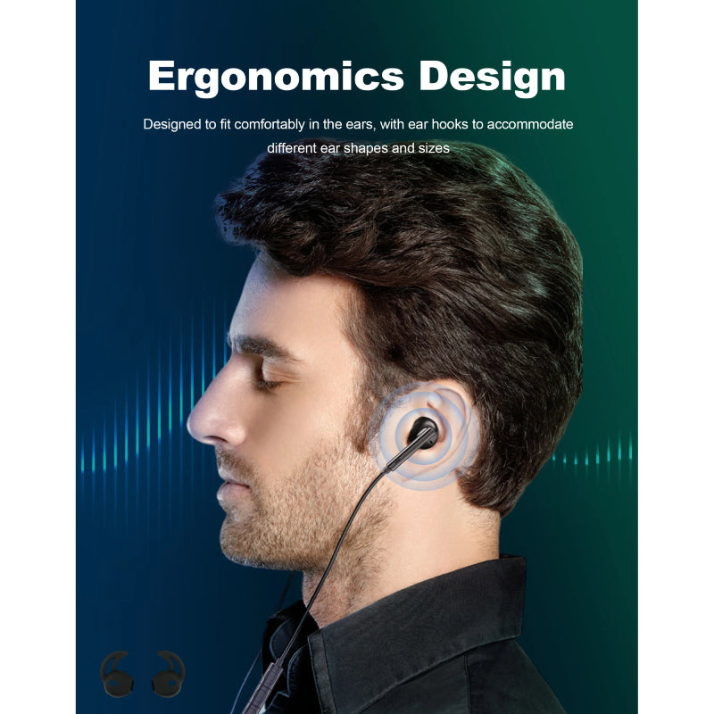 RAVPower RP-BH1006 Wired Earphone - 1.2 Meter / Black