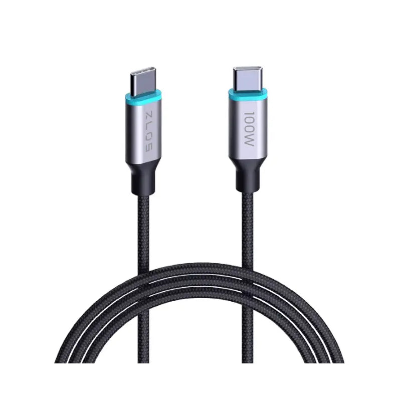 ZLOS Super Fast Charging Cable - 100W / USB-C / 1.2 Meter / Black