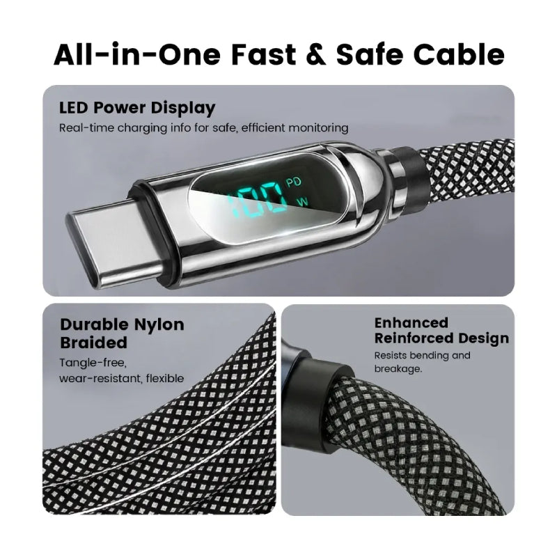 ZLOS PowerSync Display Cable - USB-C / Black