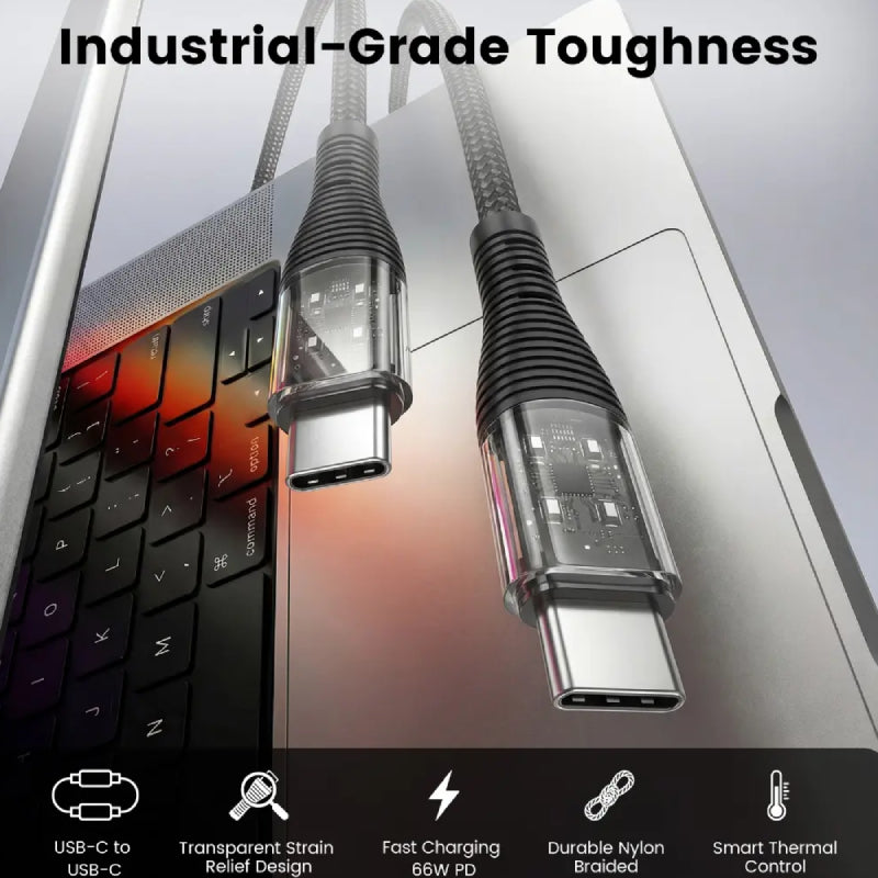 ZLOS PureWeave Braided Cable - USB-C / 66W / Black