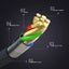 ZLOS Charging Cable With Leather Strap - USB-A / Lightning / 1.2 Meter / Black