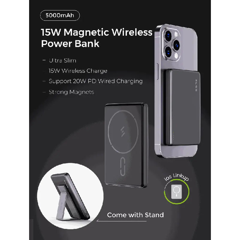 ZLOS Magnetic Wireless Power Bank - 5000mAh / 20W / USB-C